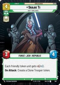 Shaak Ti - Unity Wins Wars (Hyperspace) - Twilight of the Republic - Star Wars: Unlimited card