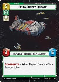 Pelta Supply Frigate (Hyperspace) - Twilight of the Republic - Star Wars: Unlimited card