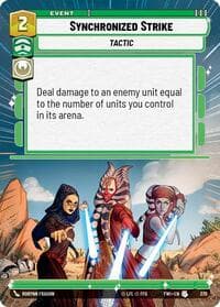 Synchronized Strike (Hyperspace) - Twilight of the Republic - Star Wars: Unlimited card