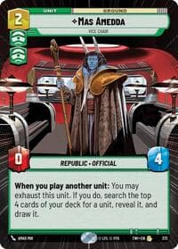 Mas Amedda - Vice Chair (Hyperspace) - Twilight of the Republic - Star Wars: Unlimited card