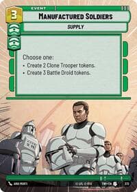 Manufactured Soldiers (Hyperspace) - Twilight of the Republic - Star Wars: Unlimited card
