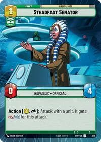 Steadfast Senator (Hyperspace) - Twilight of the Republic - Star Wars: Unlimited card