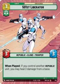 501st Liberator (Hyperspace) - Twilight of the Republic - Star Wars: Unlimited card