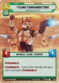 Clone Commander Cody - Commanding the 212th (Hyperspace) - Twilight of the Republic - Star Wars: Unlimited card