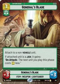 General's Blade (Hyperspace) - Twilight of the Republic - Star Wars: Unlimited card
