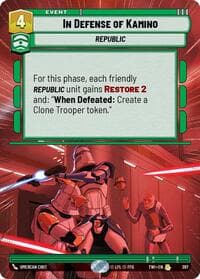 In Defense of Kamino (Hyperspace) - Twilight of the Republic - Star Wars: Unlimited card