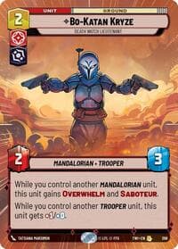 Bo-Katan Kryze - Death Watch Lieutenant (Hyperspace) - Twilight of the Republic - Star Wars: Unlimited card