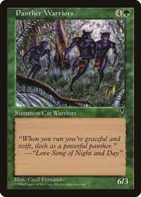 Panther Warriors - Visions - Magic: The Gathering card