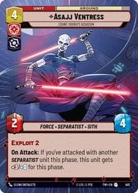 Asajj Ventress - Count Dooku's Assassin (Hyperspace) - Twilight of the Republic - Star Wars: Unlimited card