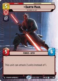 Darth Maul - Revenge At Last (Hyperspace) - Twilight of the Republic - Star Wars: Unlimited card