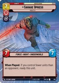 Savage Opress - Monster (Hyperspace) - Twilight of the Republic - Star Wars: Unlimited card