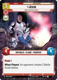 Jesse - Hard-Fighting Patriot (Hyperspace) - Twilight of the Republic - Star Wars: Unlimited card