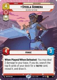Steela Gerrera - Beloved Tactician (Hyperspace) - Twilight of the Republic - Star Wars: Unlimited card