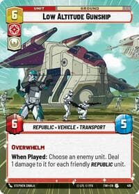 Low Altitude Gunship (Hyperspace) - Twilight of the Republic - Star Wars: Unlimited card