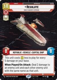 Resolute - Under Anakin's Command (Hyperspace) - Twilight of the Republic - Star Wars: Unlimited card