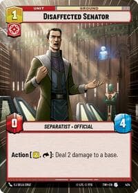 Disaffected Senator (Hyperspace) - Twilight of the Republic - Star Wars: Unlimited card
