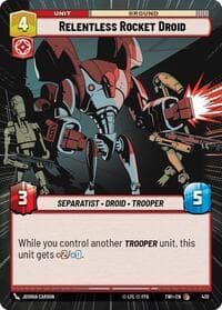 Relentless Rocket Droid (Hyperspace) - Twilight of the Republic - Star Wars: Unlimited card