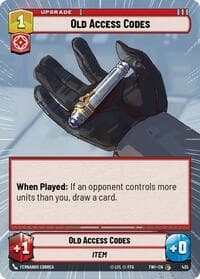 Old Access Codes (Hyperspace) - Twilight of the Republic - Star Wars: Unlimited card