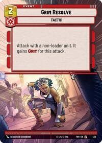 Grim Resolve (Hyperspace) - Twilight of the Republic - Star Wars: Unlimited card