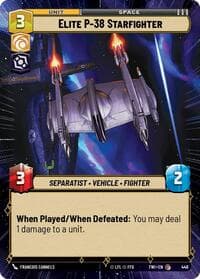 Elite P-38 Starfighter (Hyperspace) - Twilight of the Republic - Star Wars: Unlimited card