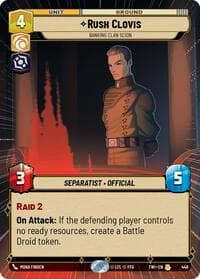 Rush Clovis - Banking Clan Scion (Hyperspace) - Twilight of the Republic - Star Wars: Unlimited card
