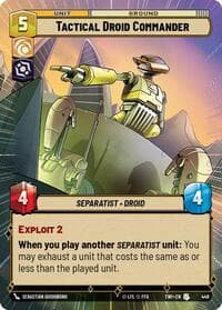 Tactical Droid Commander (Hyperspace) - Twilight of the Republic - Star Wars: Unlimited card