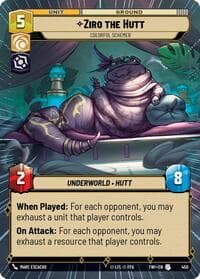 Ziro the Hutt - Colorful Schemer (Hyperspace) - Twilight of the Republic - Star Wars: Unlimited card