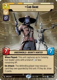 Cad Bane - Hostage Taker (Hyperspace) - Twilight of the Republic - Star Wars: Unlimited card