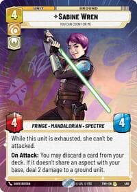 Sabine Wren - You Can Count On Me (Hyperspace) - Twilight of the Republic - Star Wars: Unlimited card