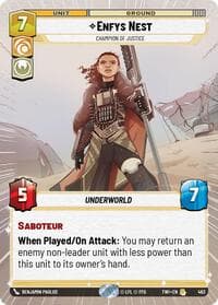 Enfys Nest - Champion of Justice (Hyperspace) - Twilight of the Republic - Star Wars: Unlimited card