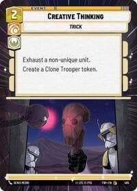 Creative Thinking (Hyperspace) - Twilight of the Republic - Star Wars: Unlimited card