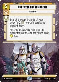 Aid from the Innocent (Hyperspace) - Twilight of the Republic - Star Wars: Unlimited card