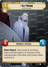 Sly Moore - Secretive Advisor (Hyperspace) - Twilight of the Republic - Star Wars: Unlimited card