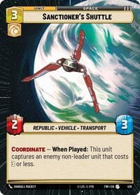 Sanctioner's Shuttle (Hyperspace) - Twilight of the Republic - Star Wars: Unlimited card