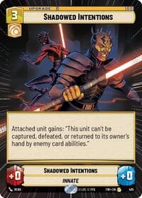 Shadowed Intentions (Hyperspace) - Twilight of the Republic - Star Wars: Unlimited card