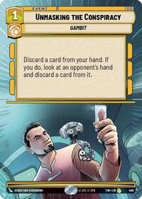 Unmasking the Conspiracy (Hyperspace) - Twilight of the Republic - Star Wars: Unlimited card
