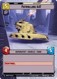 Patrolling AAT (Hyperspace) - Twilight of the Republic - Star Wars: Unlimited card