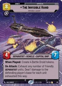 The Invisible Hand - Imposing Flagship (Hyperspace) - Twilight of the Republic - Star Wars: Unlimited card
