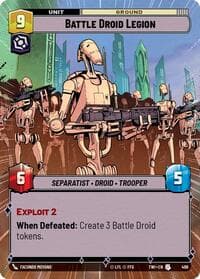 Battle Droid Legion (Hyperspace) - Twilight of the Republic - Star Wars: Unlimited card