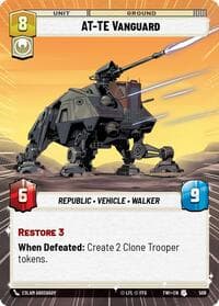 AT-TE Vanguard (Hyperspace) - Twilight of the Republic - Star Wars: Unlimited card