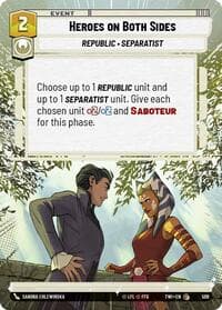 Heroes on Both Sides (Hyperspace) - Twilight of the Republic - Star Wars: Unlimited card