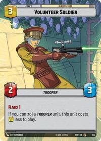 Volunteer Soldier (Hyperspace) - Twilight of the Republic - Star Wars: Unlimited card