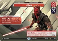 Maul - A Rival in Darkness (Showcase) - Twilight of the Republic - Star Wars: Unlimited card