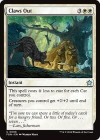 Claws Out - Foundations - Magic: The Gathering card