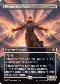 Exemplar of Light (Borderless) (Mana Foil) - Foundations - Magic: The Gathering card