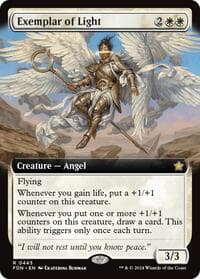 Exemplar of Light (Extended Art) - Foundations - Magic: The Gathering card