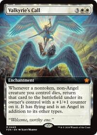 Valkyrie's Call (Extended Art) - Foundations - Magic: The Gathering card
