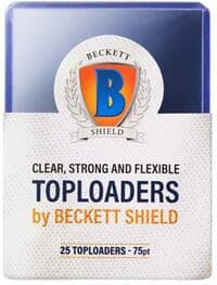 Beckett Shield Standard Size Card 75PT Toploader (25 Pack) - Beckett Shield - Card Sleeves card