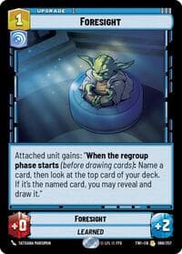 Foresight - Twilight of the Republic - Star Wars: Unlimited card