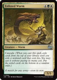Enlisted Wurm - Foundations Jumpstart - Magic: The Gathering card